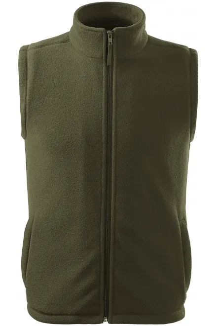 Klassiek fleecevest - military, M
