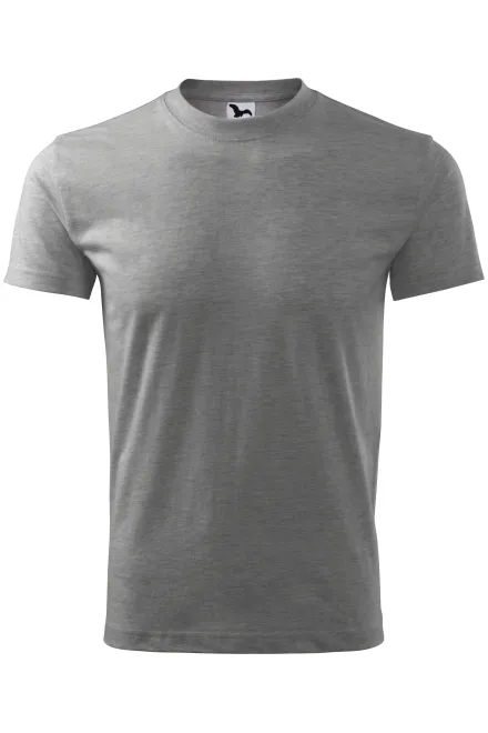 Klassiek T-shirt - donkergrijs marmer, S