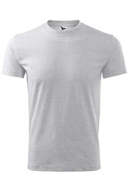 Klassiek T-shirt - lichtgrijs marmer, S