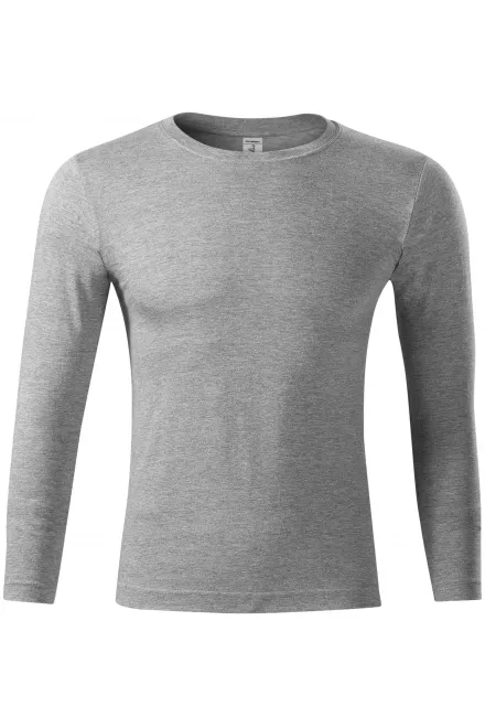 Lichtgewicht T-shirt met lange mouwen - donkergrijs marmer, XS