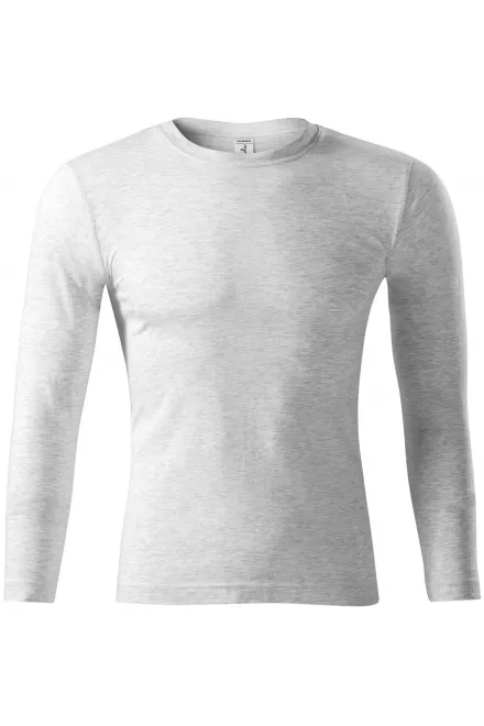 Lichtgewicht T-shirt met lange mouwen - lichtgrijs marmer, XS