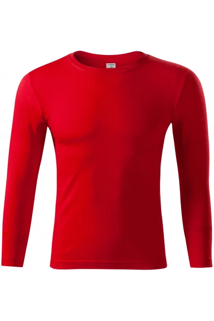 Lichtgewicht T-shirt met lange mouwen - rood, XS