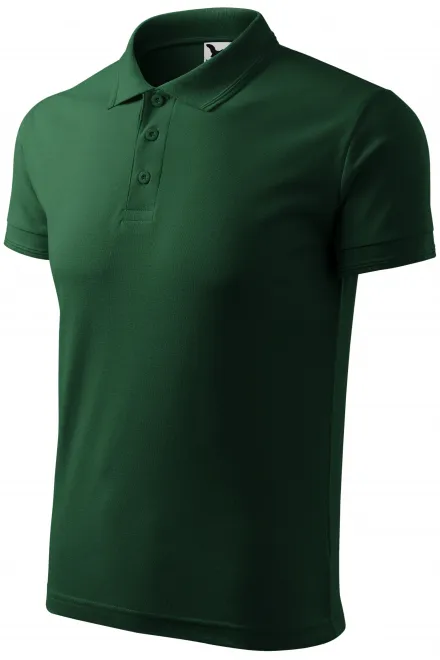 Los poloshirt voor heren, fles groen