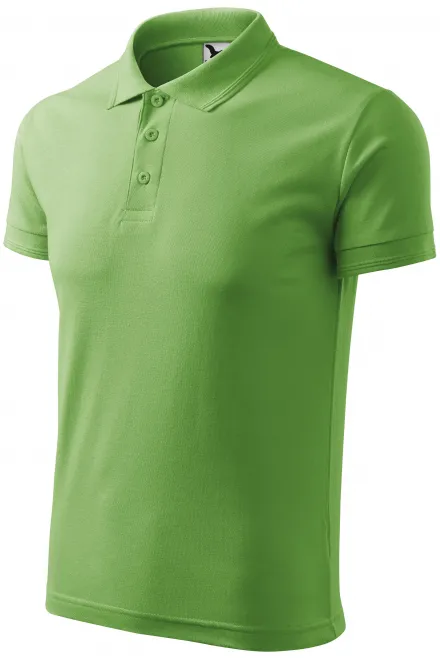 Los poloshirt voor heren, erwt groen
