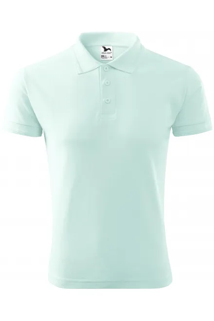 Los poloshirt voor heren - ijsgroen, S