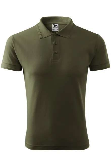 Los poloshirt voor heren - military, S