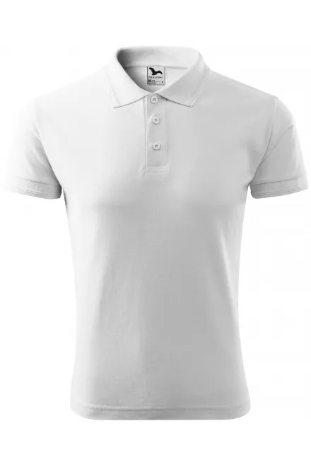 Los poloshirt voor heren - witte, S