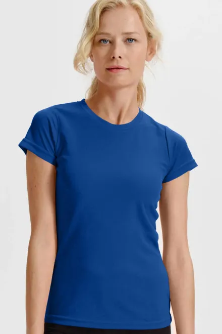 Dames sport T-shirt, koningsblauw
