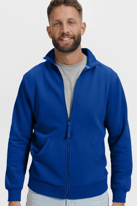 Generisch Herensweatshirt zonder capuchon, retro-print, met fleece