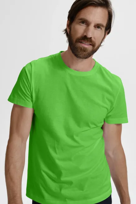 Eenvoudig T-shirt voor heren, appel groen