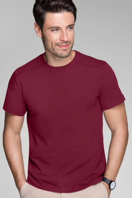 Heren T-shirt versierd, garnet