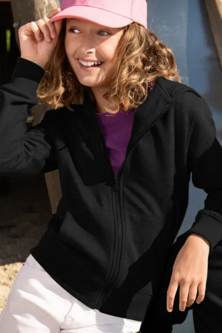 Kindersweatshirt met capuchon, zwart