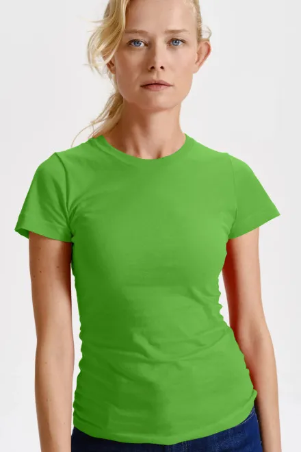 Klassiek dames T-shirt, appel groen
