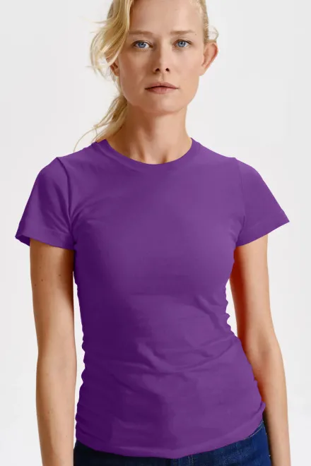 Klassiek dames T-shirt, purper