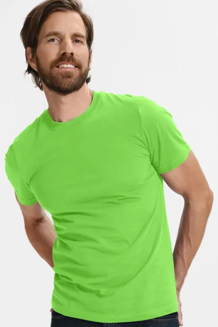 Klassiek T-shirt voor heren, appel groen