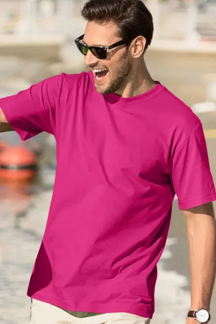 Klassiek T-shirt voor heren, purper