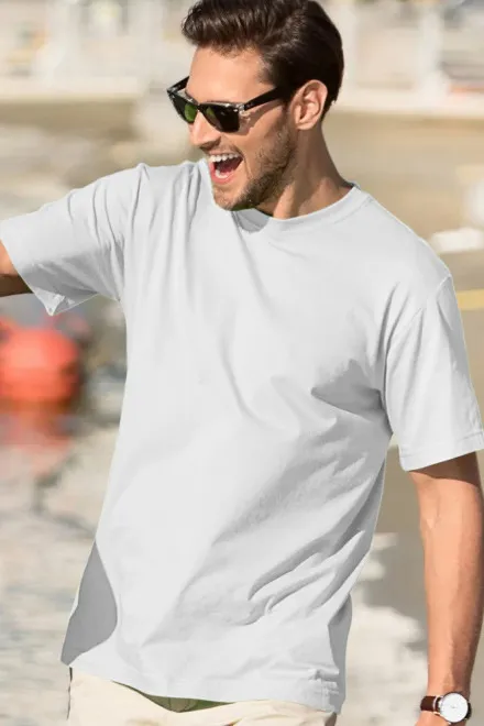 Klassiek T-shirt voor heren, witte