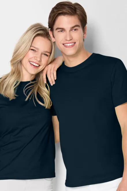 Licht T-shirt, donkerblauw
