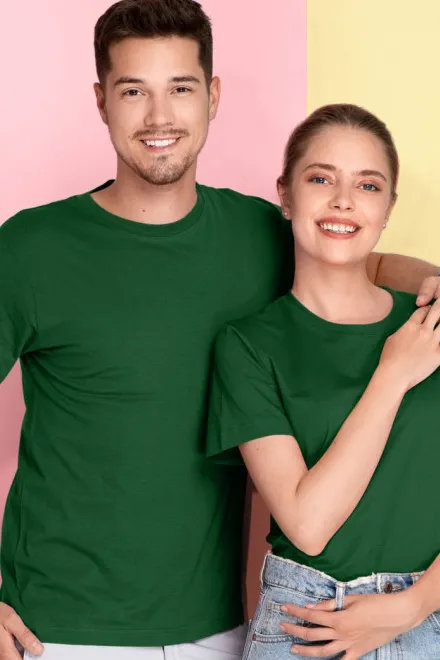 Lichtgewicht T-shirt met korte mouwen, fles groen