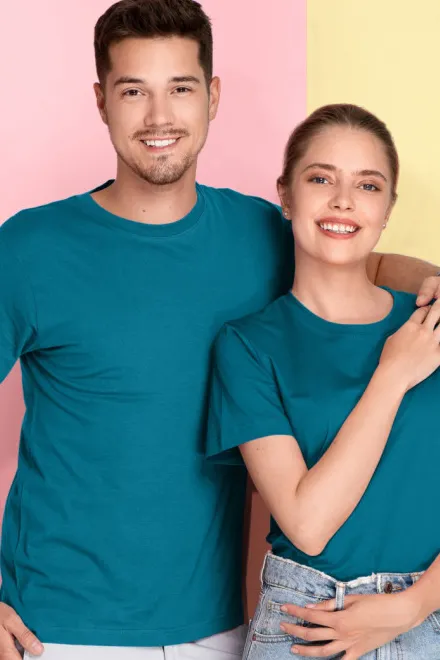 Lichtgewicht T-shirt met korte mouwen, petrol blue