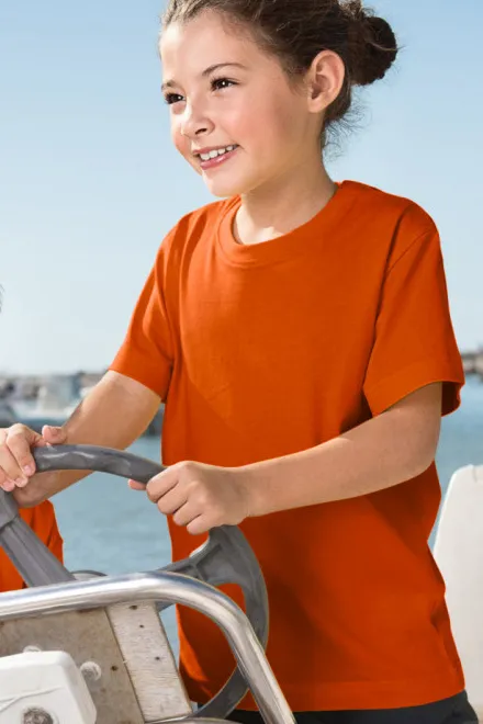 Lichtgewicht T-shirt voor kinderen, oranje