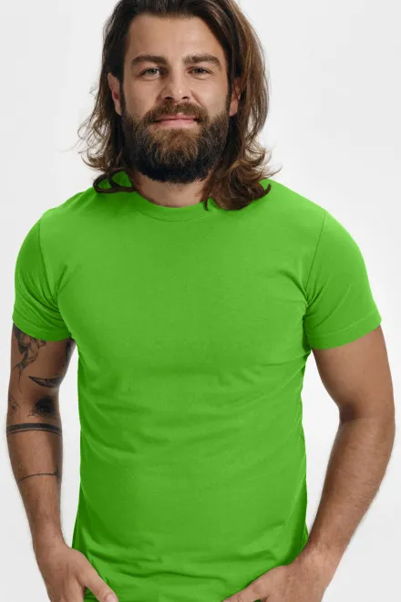Modieus T-shirt voor heren, appel groen