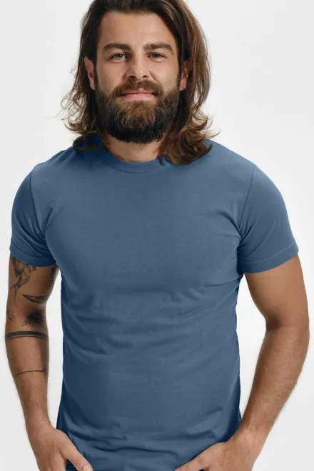 Modieus T-shirt voor heren, denim
