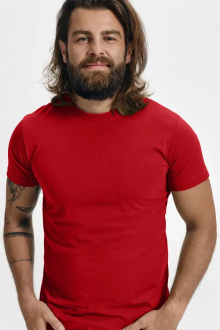 Modieus T-shirt voor heren, rood