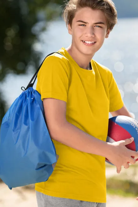 Sport-T-shirt voor kinderen, geel