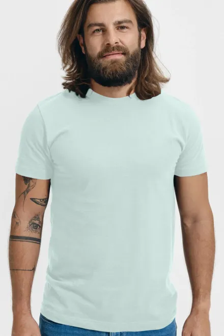 Uniseks T-shirt met een hoger gewicht, ijsgroen