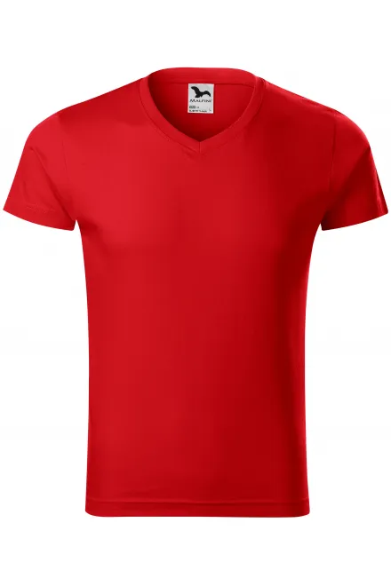 Nauwsluitend T-shirt voor heren - rood, S