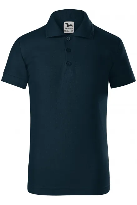 Poloshirt voor kinderen - donkerblauw, 122 cm / 6 jaar
