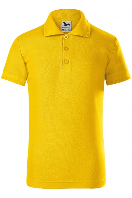 Poloshirt voor kinderen - geel, 122 cm / 6 jaar