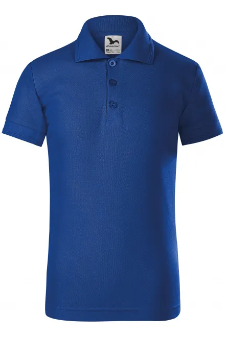 Poloshirt voor kinderen - koningsblauw, 122 cm / 6 jaar