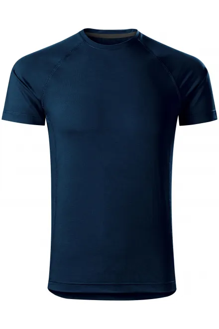 Sport-T-shirt voor heren - donkerblauw, XL