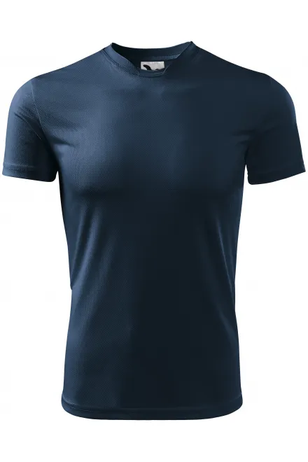 Sport-T-shirt voor kinderen - donkerblauw, 134 cm / 8 jaar