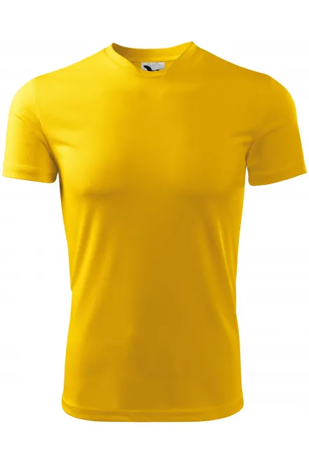 Sport-T-shirt voor kinderen - geel, 134 cm / 8 jaar