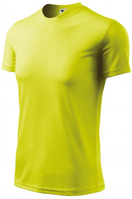 Sport-T-shirt voor kinderen, Neon Geel