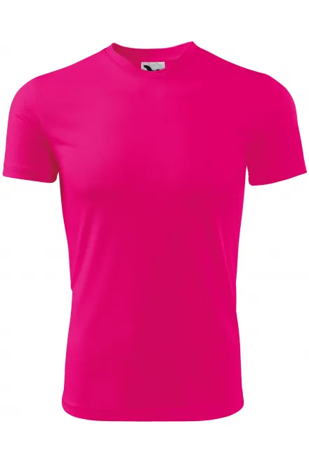 Sport-T-shirt voor kinderen - neon roze, 134 cm / 8 jaar