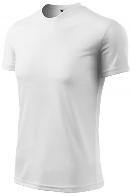 Sport-T-shirt voor kinderen, witte