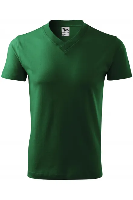 T-shirt met korte mouwen, middelzwaar - fles groen, 3XL