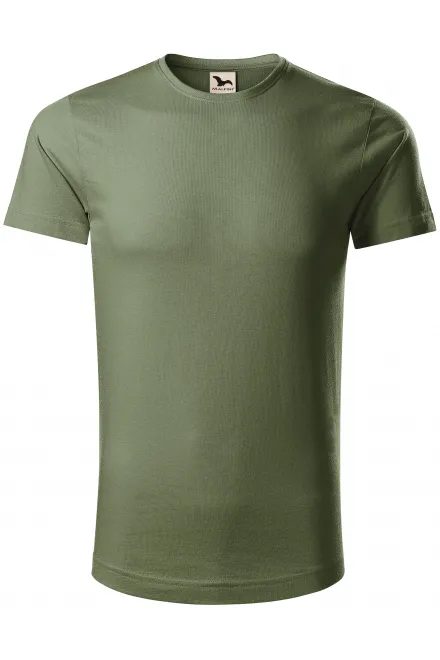 T-shirt van biologisch katoen voor heren - khaki, M