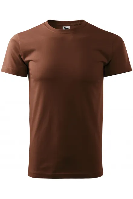 Uniseks T-shirt met een hoger gewicht - chocolade, XS